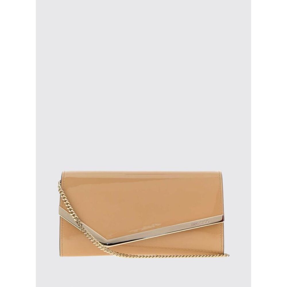 Jimmy Choo Women Jimmy Choo Emmie Patent Leather Mini Handbag With Chain Strap